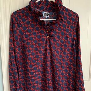 Mudpie Ruffle Collar Tunic Small